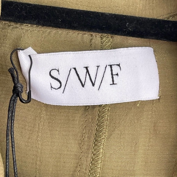 S/W/F Unlined Plunge Dress Kimono Style Sleeve Amazon Green Women's Size M NWT - Picture 9 of 10